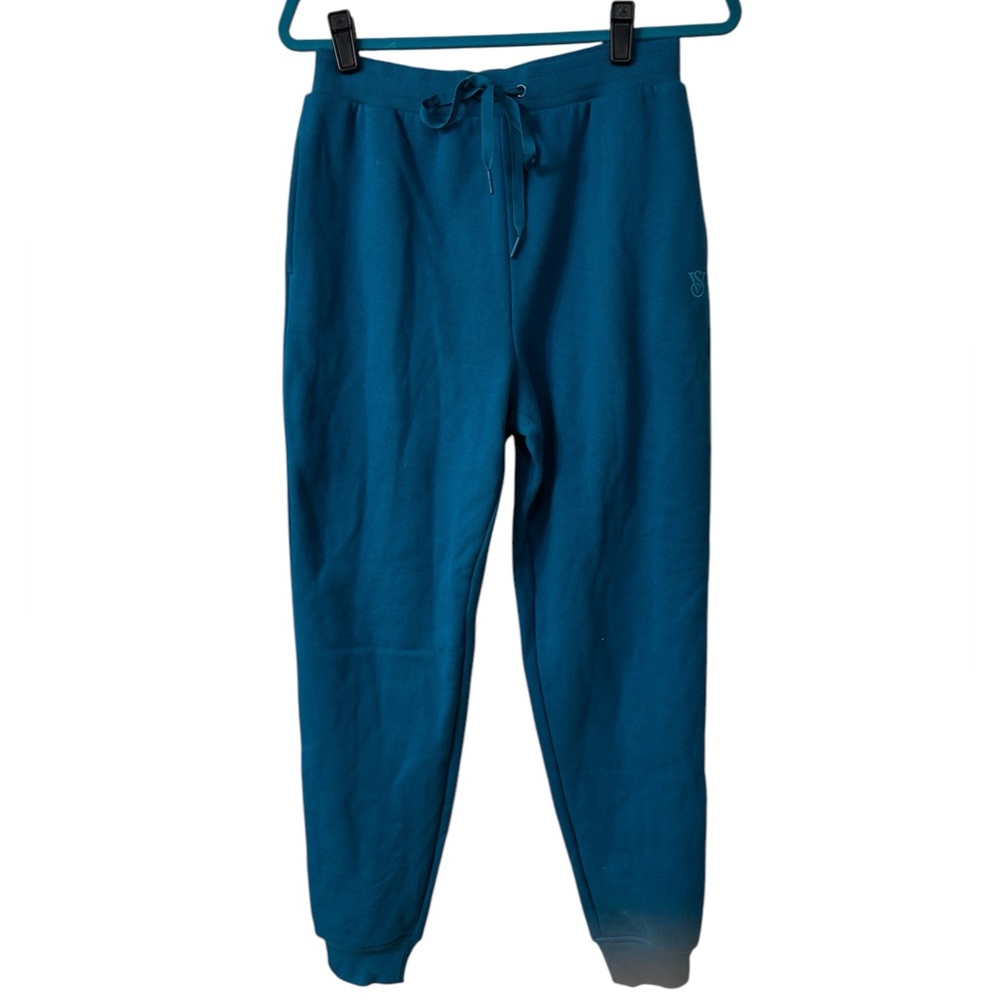 Victoria's Secret High Waist Jogger Sweatpant Blue Turquoise Womens Small